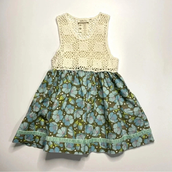 Matilda Jane sz 4 Secret Fields Blue Orchid Crochet Sara Top - Picture 1 of 5